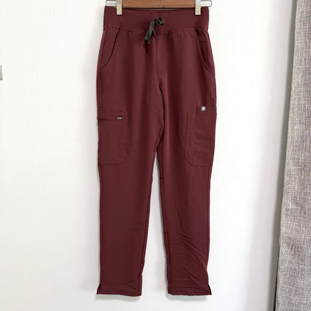 Figs Womens Yola High Waisted Scrub Pants XS Walnut Medical Nursing NWT
